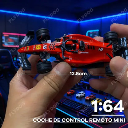 F1 Mini RC Toy Car 2.4 GHz APP Remote Control Car with Light and 3 Speed Modes 1:64 Scale Mini RC Car for Boys