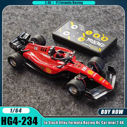 F1 Mini RC Toy Car 2.4 GHz APP Remote Control Car with Light and 3 Speed Modes 1:64 Scale Mini RC Car for Boys