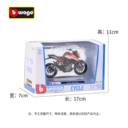 Bburago 1:18 Motorcycle Model KTM 250 Duke Diecast Toy Model Motorcycles Alloy Motorcycle Model