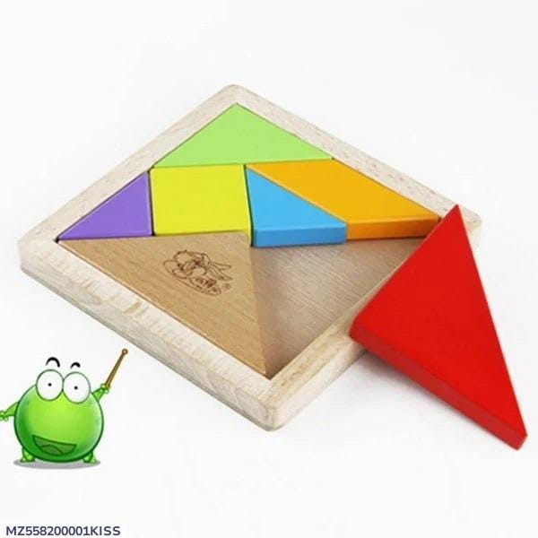 Wooden Tangram Puzzle for Kids 3+ Multicolor Learning Toy