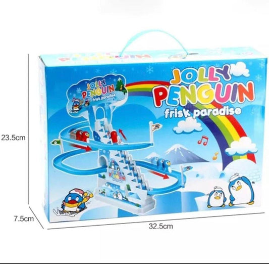 Jolly Penguin Frisbee Toy with LED Lights & Music