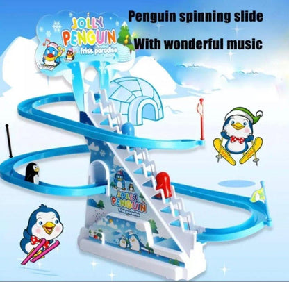 Jolly Penguin Frisbee Toy with LED Lights & Music