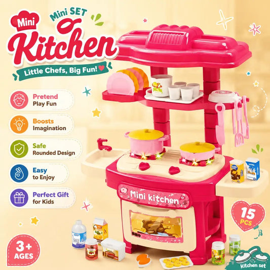 Girl's playing Kitchen Set
