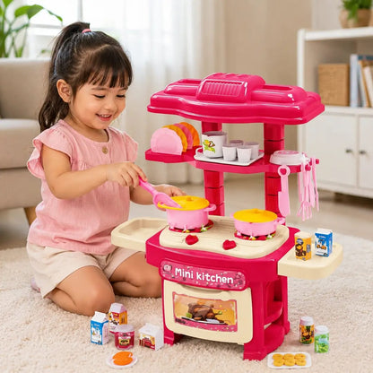 Girl's playing Kitchen Set