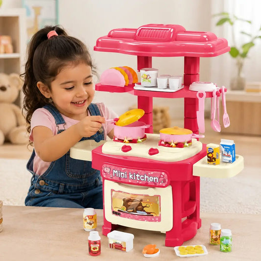 Girl's playing Kitchen Set