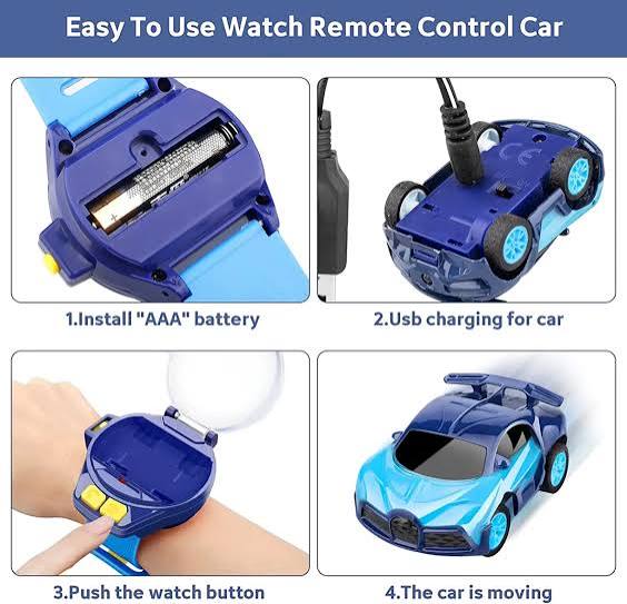 TN Alloy Mini Racing Car Watch Remote Control Small and Convenient RC Cars Fun and Durable